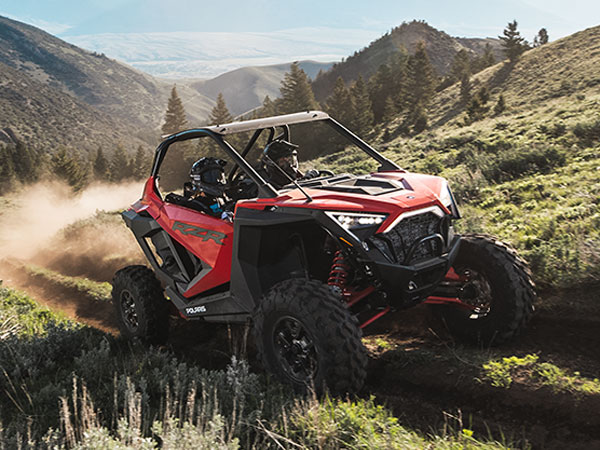 RZR driving on trail
